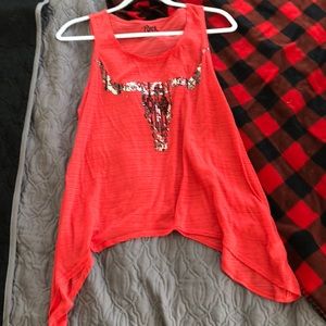 Tank top , see through.
